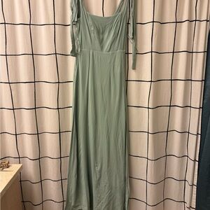 Reformation Sage Green Maxi Dress